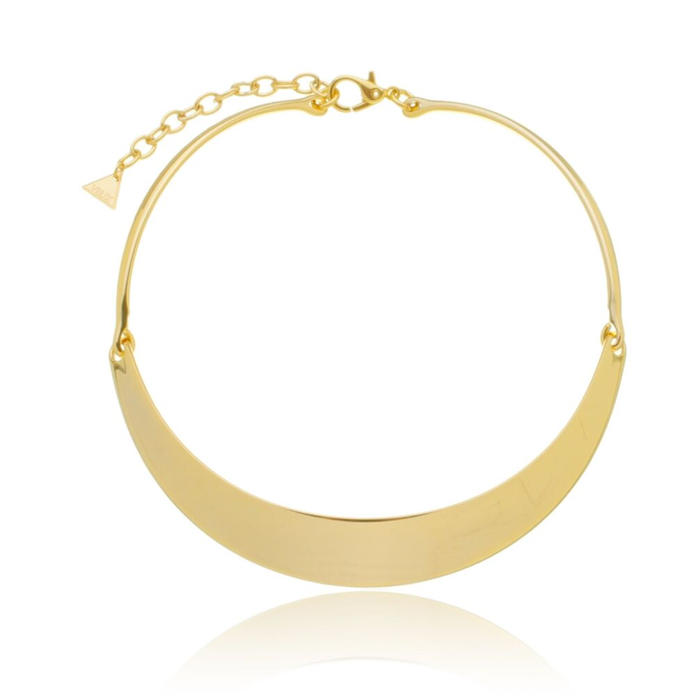 Choker Luxo Dianna / Ouro 18k 35 cm