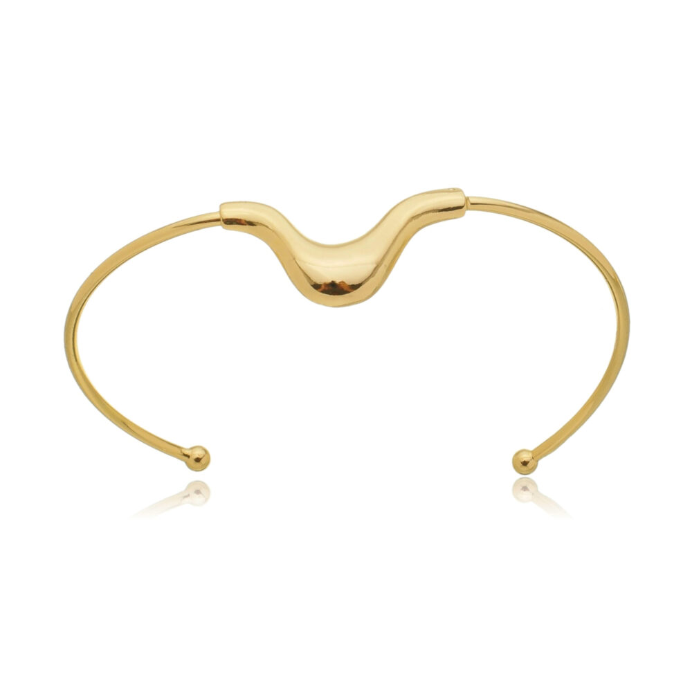 Bracelete Rígido Amici Liso | Ouro 18k